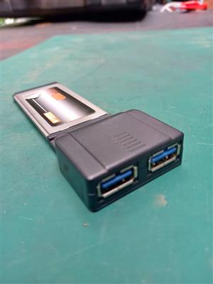 PCMCIA-Express for laptops, to 2x USB3