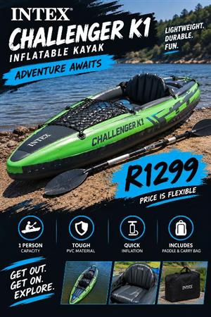Intex challenger K1, boat for all use