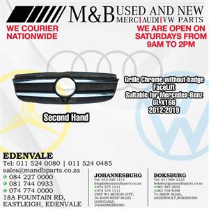 Grille Chrome without badge FaceLift (Second Hand)  Suitable for Mercedes-Benz GL X166