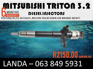 MITSUBISHI TRITON 3.2 DIESEL INJECTORS FOR SALE OR RECON YOUR ORIGINAL INJECTORS