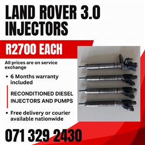 LAND ROVER 3.0 INJECTORS FOR SALE WITH WARRANTY INCLUDED 
