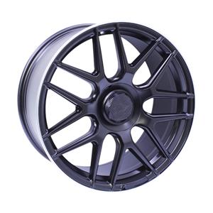 19″ M8113 5/112 Matt Black Machine Lip Alloy Wheels