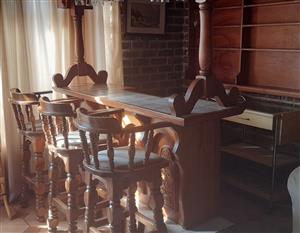 Bar with chairs 