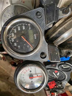 Suzuki SV 400 speedo cluster. Meyerton bike scrapyard new and secondhand spares.