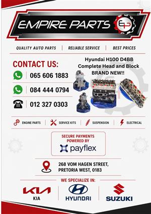 HYUNDAI H100 D4BB COMLETE HEAD AND BLOCK NEW AVAILABLE NOW 