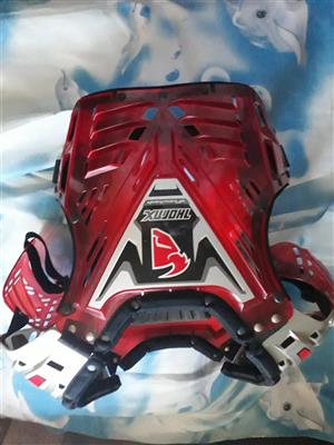 Leatt Velocity 4.5 eye protection goggles. THORinx Chest Protector