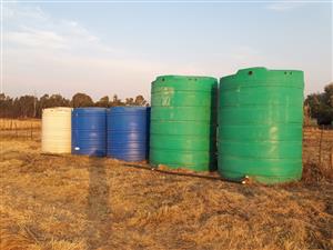 10,000L & 5,000L  Water tanks for sale