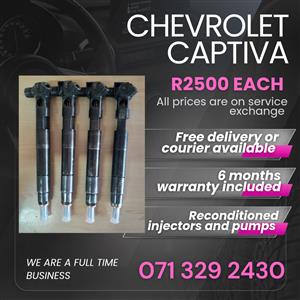 CHEVROLET CAPTIVA INJECTORS FOR SALE WITH WARRANTY INCLUDED 