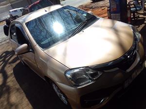 2018 TOYOTA Etios 1.5 Sprint Sedan Manual Gold color
