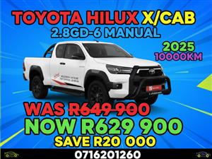 Toyota Hilux 2.8GD-6 X/Cab Legend Manual-2025