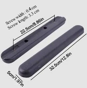 Wheelchair armrests - Sponge padded vinyl 32.5 cm