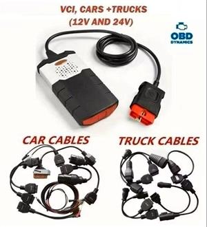 2021 VCI Diagnostic Scanner for Cars & Trucks with Cable Adapters