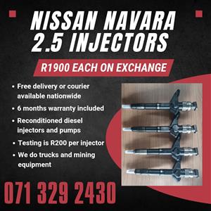 NISSAN NAVARA YD25 INJECTORS FOR SALE 
