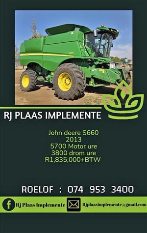 John deere S660