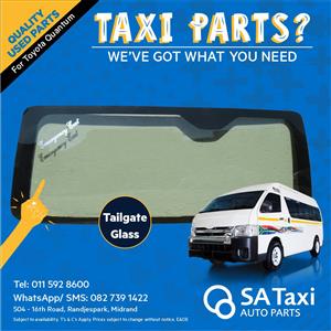 Quality used TAILGATE GLASS for Toyota Quantum - SA Taxi Auto Parts quality spares