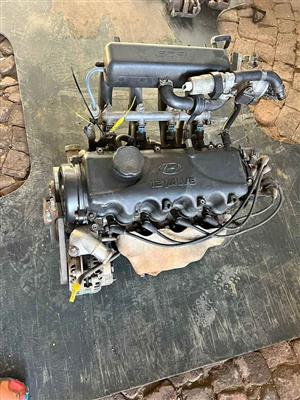 1999 Hyundai accent engine code G4EK 1.5 full injector complete engine still running good