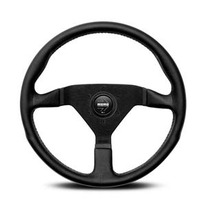 Momo 11111785225R Montecarlo Black Leather 350mm Sport Steering Wheel