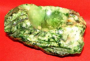 Vintage Mid Century Hand Carved Green Italian Alabaster Stone