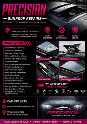 Precision Sunroof Repairs | Sunroof & Convertible Roof Specialists