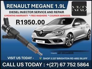 Renault Megane 1.9L Diesel Injectors on Recondition