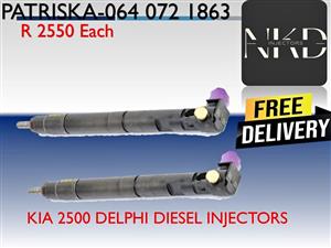 KIA 2500 DELPHI DIESEL INJECTORS FOR SALE
