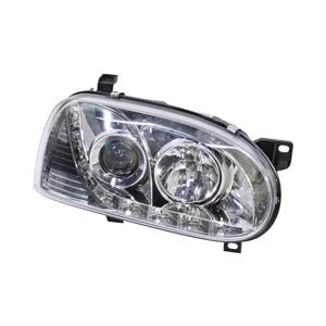 DRL Chrome Headlight for VW Golf Mk3