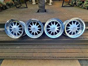 SUPER ULTRA RARE SET OF OEM HARTGE JAPAN SPLIT RIMS