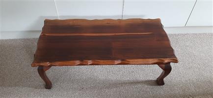 Imbuia ball and claw coffee table 900 x 420