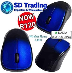 Glossy Coloured 2.4Ghz Wireless Mouse