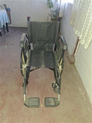 Household Wheel chair second hand in good condition has spare wheels