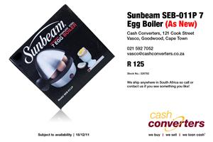 Sunbeam SEB-011P 7 Egg Boiler (As New)