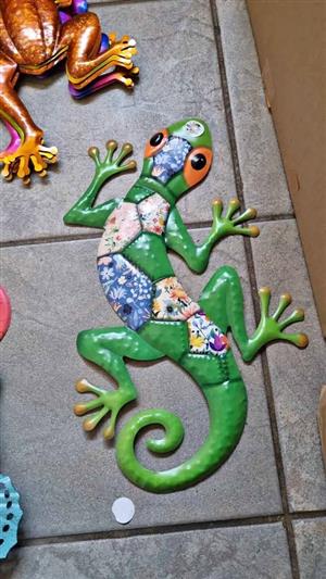 Metal Wall Geckos