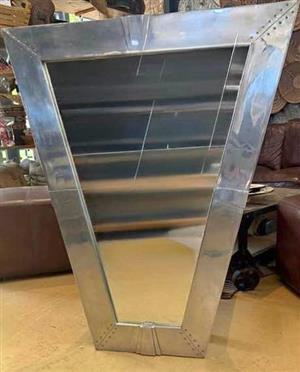 Mirror Solid Metal Frame Size 1.20 x 450. Good condition. Collection in Seapoint.