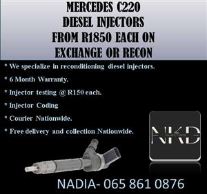 Mercedes C220 injectors for sale 