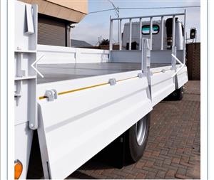 We manufacture Drop Sides, "Drop the load ,not your guard ,with secure drop sides"