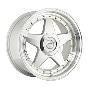 17″ A-Line Swag 4/100 Silver Alloy Wheels