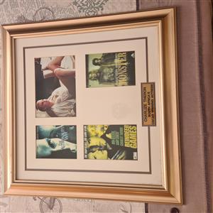 Collectors item. Charlize Theron signed framed picture