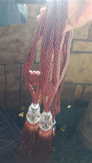Vintage curtain tiebacks 