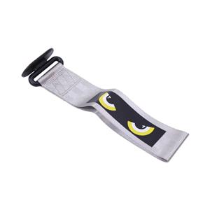 Decorative Non-Functional Tow Hook Strap with BadBoy Design (Silver)
