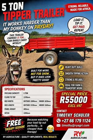 2026 Ry Agri 5 Ton