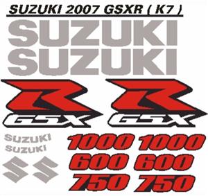 2007 Suzuki K7 GSXR stickers decals graphics kits 