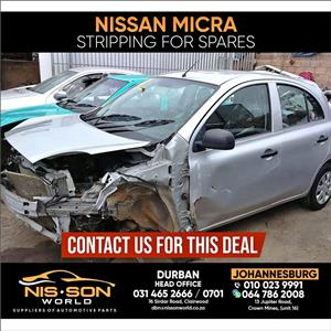 NISSAN MICRA STRIPPING FOR SPARES