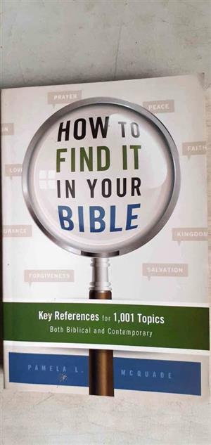 How to find it in your Bible - Pamela L. MCQUADE