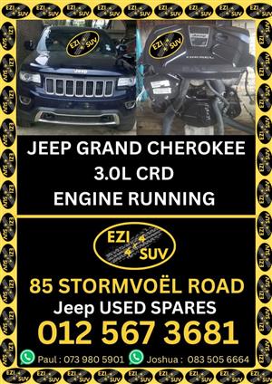 Jeep Used Spares Grand Cherokee 3.0L CRD Engine Running Good Condition For Sale