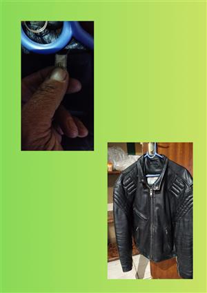 Mens leather Jacket xxl