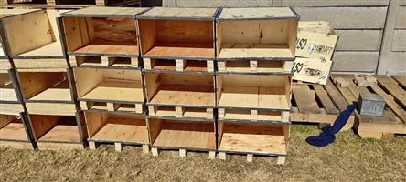 Quick Stack Shelves  62cmx50cmx34cm Creative Rustic Versatile Crates Jhb South Deliver