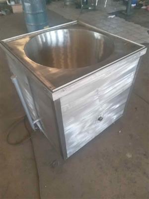 Refurbished 225 liters  gas jacketed pot for sale