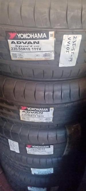 Set of YOKAHAMA ADVAN SUV TYRES