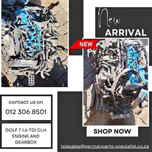  Golf 7 1.6 TDI CLH Engine And Gearbox FOR SALE
