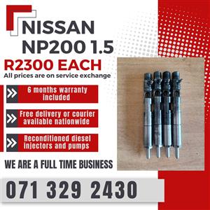 NISSAN NP200 1.5 INJECTORS FOR SALE WITH WARRANTY INCLUDED 